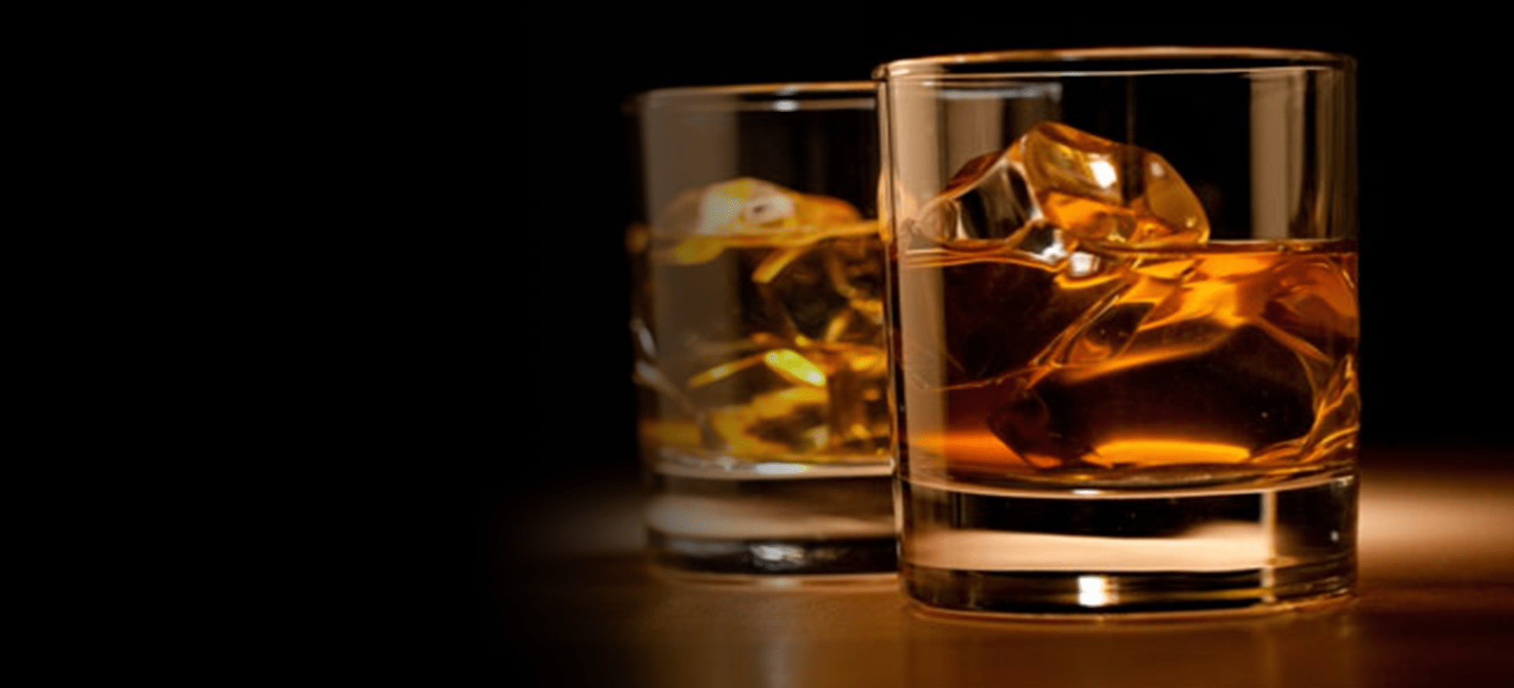 bourbon in glasses