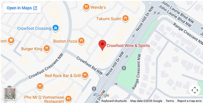 Crowfoot Liquor Store Map