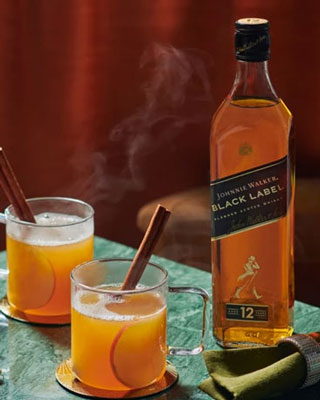 Johnny Walker Blended Scotch Whisky Hot Toddy Cocktail